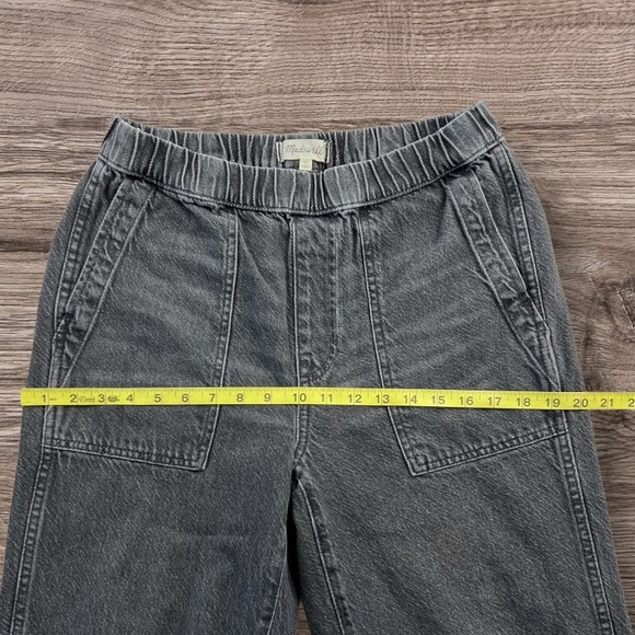 Madewell Relaxed Pull On Elastic Waist Medium Denim Jeans Sz: ST - Picture 6 of 14